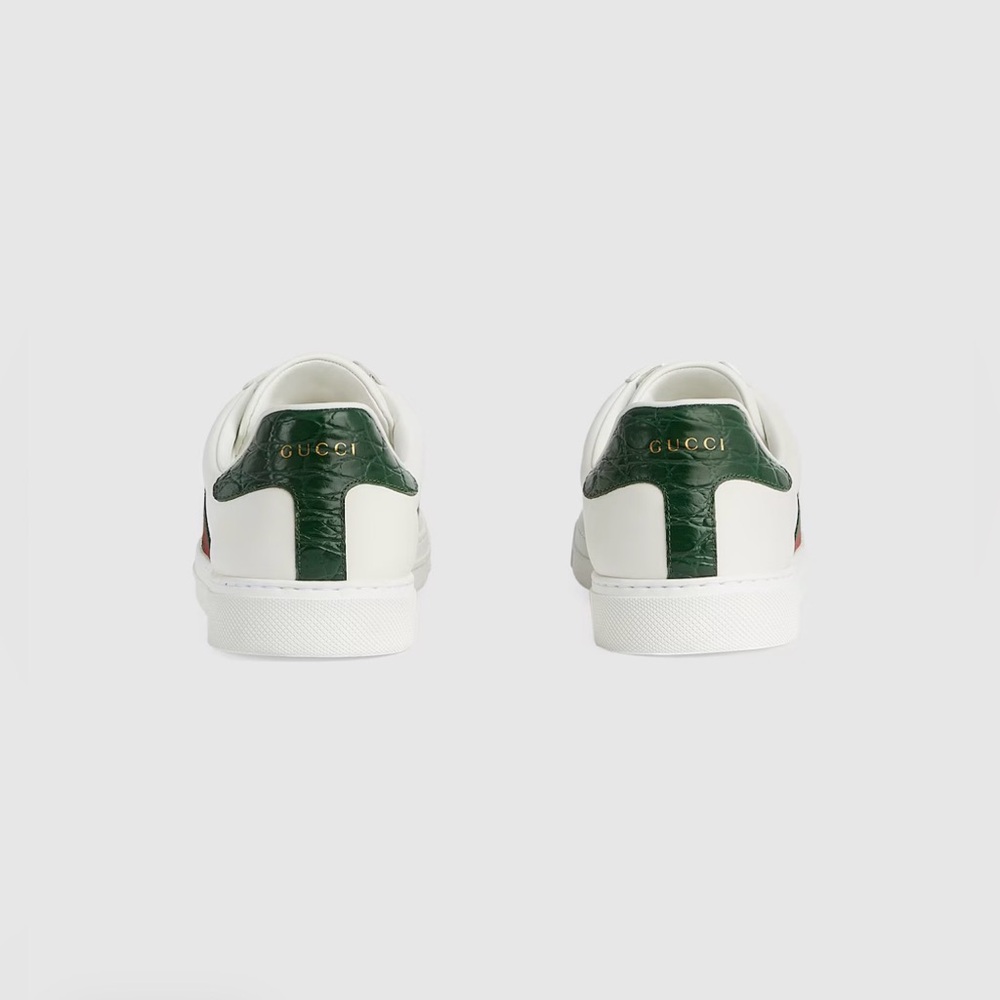 Men’s Gucci Ace Lace-Up Web Sneaker - Picture 9 of 12